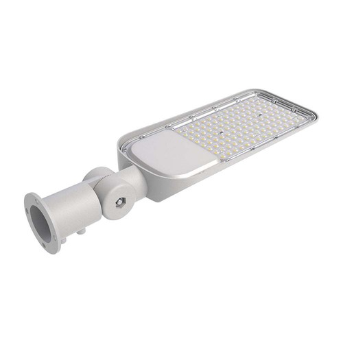 Lampadaire LED 30W - Puce LED Samsung, IP65, 100lm/W, aluminium gris