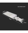 Lampadaire LED 30W - Puce LED Samsung, IP65, 100lm/W, aluminium gris