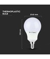 Ampoule LED E14 8,5W - A60, Samsung LED chip, 806lm, remplace 60W