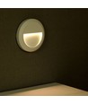 Spot LED rond 2W pour escaliers - Blanc, 3000K, IP65, intérieur et extérieur