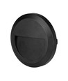 Applique murale LED 2W pour escaliers - Ronde, noir, 3000K, 80lm, Ø15cm, intérieur / extérieur