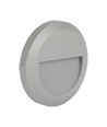 2W Ø15cm LED bolderlamp / trapverlichting - Rond, grijs, IP65, 3000K, incl. lichtbron