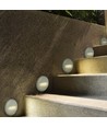Borne LED / éclairage d'escalier 2W Ø15cm - Rond, gris, IP65, 3000K, source lumineuse incl.