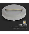 Borne LED / éclairage d'escalier 2W Ø15cm - Rond, gris, IP65, 3000K, source lumineuse incl.