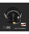 20W Ø16cm LED innfellingspanel med Samsung LED chip - 1780lm, 3000K, sort, hull: Ø15 cm, 5 års garanti
