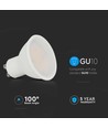 4,5W GU10 Spotlicht - Glad Plastic, Samsung Chip, 6500K, 110D