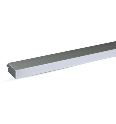 Rail LED 120cm 40W pour suspension - Samsung LED chip, 3300lm, argent, 5 ans de garantie