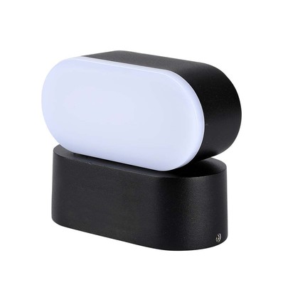 5W LED vägglampa - IP65, svart, 110x54x97mm, inkl. ljuskälla