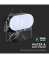 Applique murale LED 5W - IP65, noir, 110x54x97mm, source lumineuse incluse