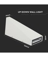 6W LED wandlamp - Wit, 3000K, 450lm, IP20 binnen