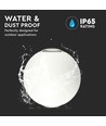 Applique murale LED 4W blanc - IP65, 4000K, ronde, extérieur/intérieur, source lumineuse incluse