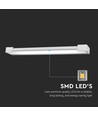 18W rektangulær LED vegglampe - 360° roterbar, 4000K, IP44, 60cm, inkl. lyskilde