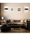 Applique murale LED 5W, IP65 - Noir, 630lm, blanc chaud, éclairage haut/bas, extérieur/intérieur