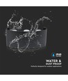 Applique murale LED 5W, IP65 - Noir, 630lm, blanc chaud, éclairage haut/bas, extérieur/intérieur