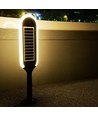 Borne solaire LED 5W Solara avec détecteur - IP65, 400lm, noir/blanc, avec piquet et batterie