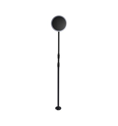 8W Solara LED havelampe med solcelle - IP65, 360 grader, højdejusterbar, skumringssensor, inkl. batteri