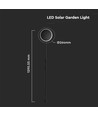 8W Solara LED hagelampe med solcelle - IP65, 360 grader, høydejusterbar, skumringssensor, inkl. batteri