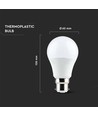 Ampoule LED B22 8,5W - A60, 806lm, équivalent 60W