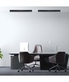 120cm 40W LED lysskinne med Samsung chip - 3400lm, dæmpbar, sølv/sort aluminium, 3000K
