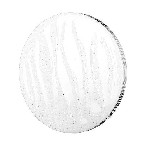 Plafonnier LED designer 40W - 4000lm, 3-en-1 CCT, dimmable avec télécommande, Ø39,5cm, Wave cover