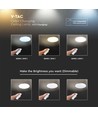LED designer loftlampe - 30W/60W/30W, fjernbetjening, CCT skiftende, dæmpbar, diamantdæksel