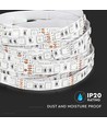 Ruban LED rouge 5m 11W/m - 12V, IP20, 60 LED/m, 5050 SMD