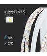 5m 5W/m ZigZag LED-strip - 12V DC, IP20, 60 LED per meter