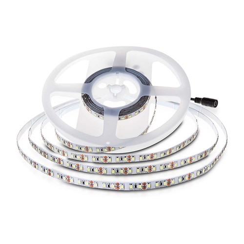 10m 8W/m LED strip, 6500K - 24V, IP20, 120 LED per meter, 750lm/m