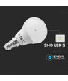 6 pcs. E14 4,5W LED ampoule sphérique - P45, 4000K, 470lm, pack de 6