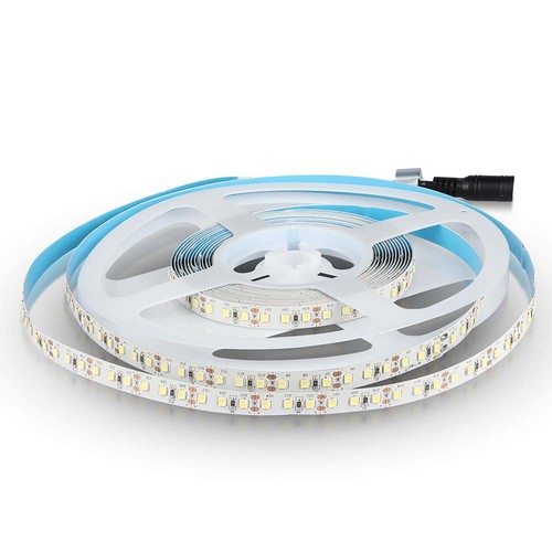 5m 12W/m LED strip, Samsung LED chip - 12V, 120 LED par mètre, IP20, 10mm largeur