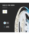 5m 12W/m LED strip, Samsung LED chip - 12V, 120 LED par mètre, IP20, 10mm largeur