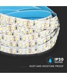 5m 12W/m LED strip, Samsung LED chip - 12V, 120 LED per meter, IP20, 10mm bredd