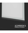 60x60 LED panel, 29W - 137lm/W, 6400K, hvit kant, IP20 innendørs