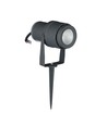 12W LED prikspot - IP65, 3000K, grijs, COB, 20 graden, buiten