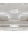 18W LED loftlampe med stjernehimmel, Ø31cm - 3-i-1 CCT, 100lm/W, hvid kant, inkl. lyskilde