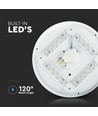 18W LED taklampe med stjernehimmel, Ø31cm - 3-i-1 CCT, 100lm/W, hvit kant, inkl. lyskilde