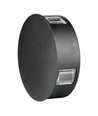 Applique murale LED ronde 3W Ø15cm - IP65, noir, 3000K, extérieur, source lumineuse incl.