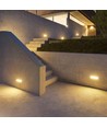 Applique murale extérieure LED 12W - IP65, gris, 1250lm, 4000K, design oblique