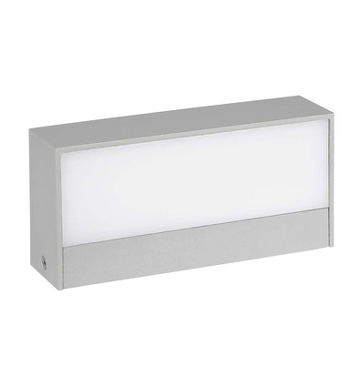 Applique murale extérieure Up/Down 9W - IP65, gris, 4000K, 850lm, source lumineuse incl.