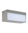 LED 12W haut/bas - 4000K, gris, extérieur, lumière douce, grande, maison