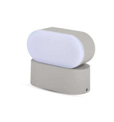 Applique murale LED 5W - IP65, gris, 4000K, orientable, 11 x 5,4 cm