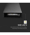 6W Svart vägglampa med upp/ned ljus - IP65, aluminium, 3000K, inkl. ljuskälla