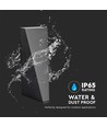 6W Svart vägglampa med upp/ned ljus - IP65, aluminium, 3000K, inkl. ljuskälla