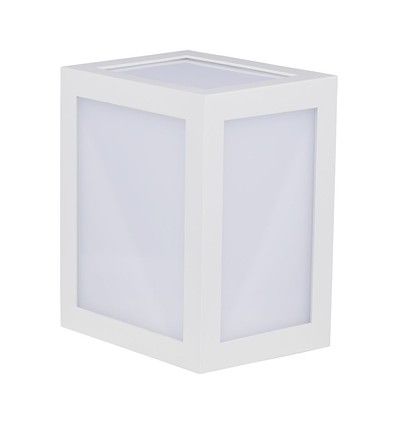 12W LED vegglampe - 1250lm, hvit, varm hvit, inkl. lyskilde