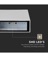 Applique murale LED 4W - IP65, blanc, éclairage haut/bas, source lumineuse incl.