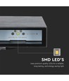 4W LED vegglampe, sort - 400lm, IP65, 360 grader, 6400K
