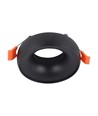 Spot encastrable GU10 - Rond, cadre noir et réflecteur noir, aluminium, trou : Ø60 mm, dim : Ø92 mm