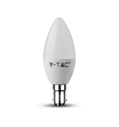 B15 5,5W dæmpbar LED kertepære - Samsung LED chip, 3000K, varm hvid, erstatter 40W