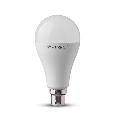 Ampoule LED B22 15W - A65, Samsung LED chip, remplace 100W, 200 degrés, plastique blanc