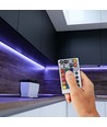 WiFi RGB+CCT LED controller - 12V/24V, 5 kanaler, inkl. fjernkontroll, fungerer med Google Home